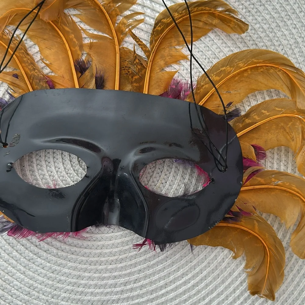 Feathered Masquerade Mask